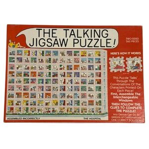 Vintage 1993 Buffalo Games The Talking Jigsaw Puzzle The Hospital 560 PIeces